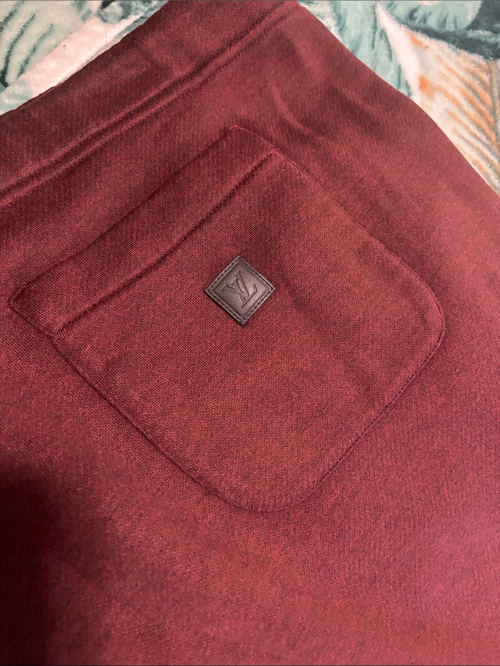 Louis Vuitton Men's Maroon Sweatpants Joggers - Picture 2 of 6